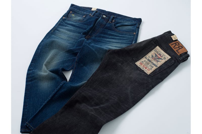 RRL Duble RL Low Straight DENIM USA製 濃紺