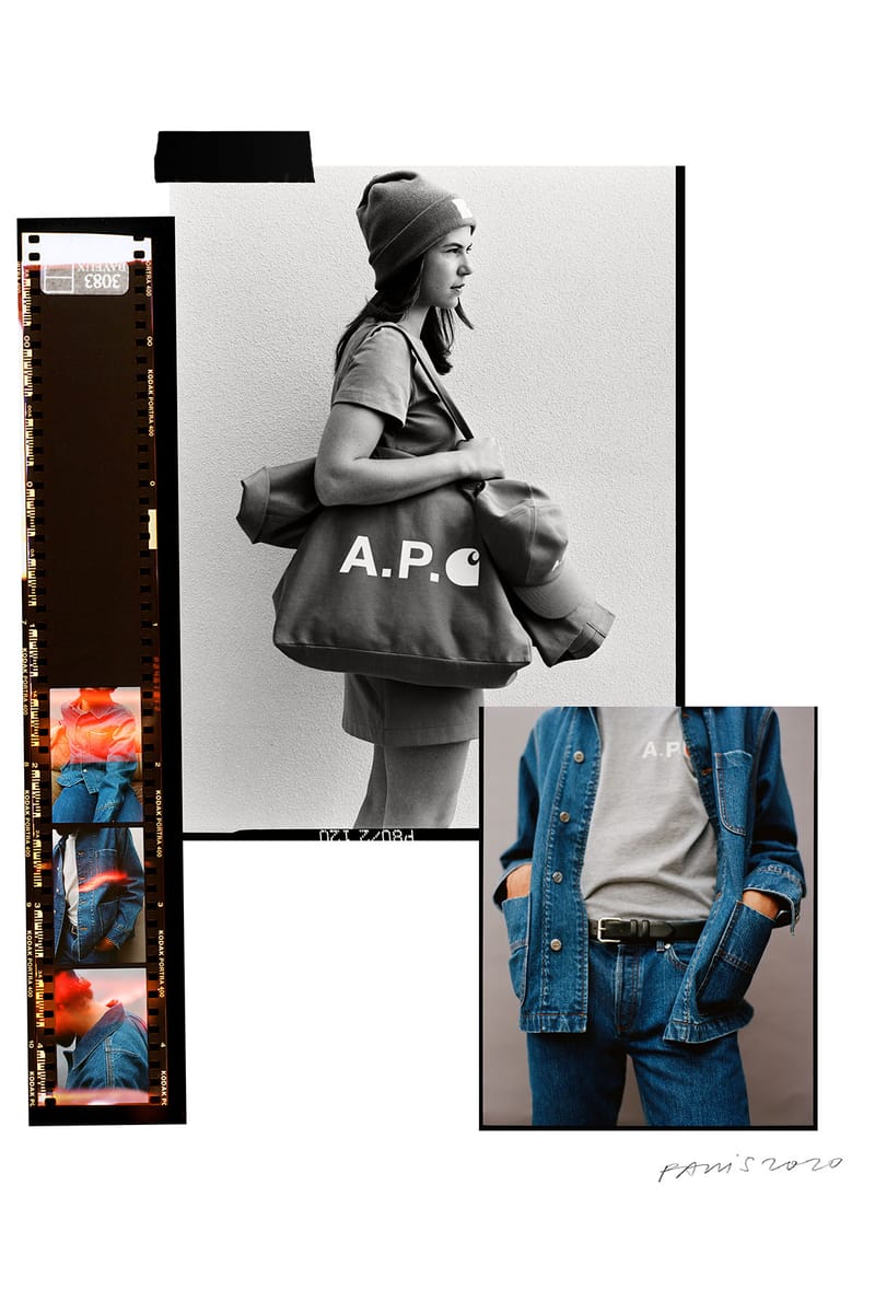 レアコラボ】A.P.C. × Carhartt ダブルニー デニムペインター 