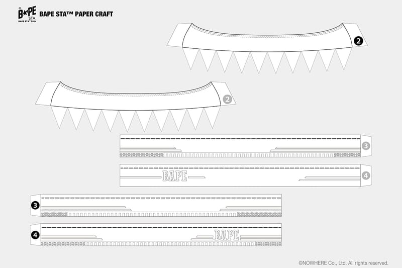 BAPE STA™️ WHITE ABC CAMO PAPER CRAFT | bape.com