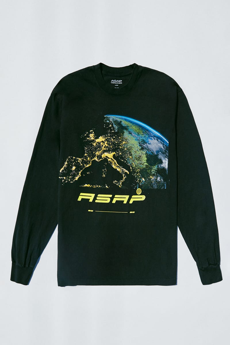 美品　Asap mob asap worldwide starter Mサイズ エイサップモブ×パクサンによるコラボカプセルコレクションが