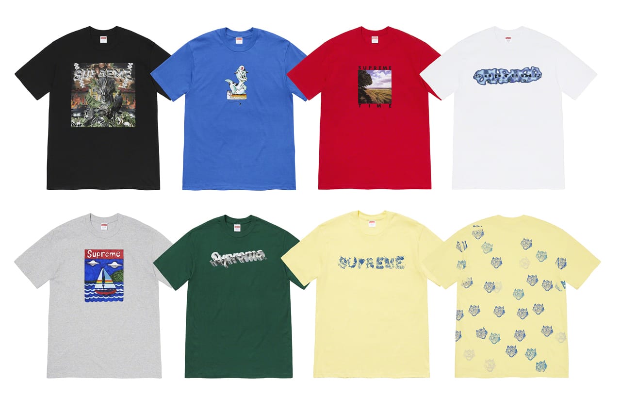 シュプリームが2020年春シーズンのTシャツコレクションを発表