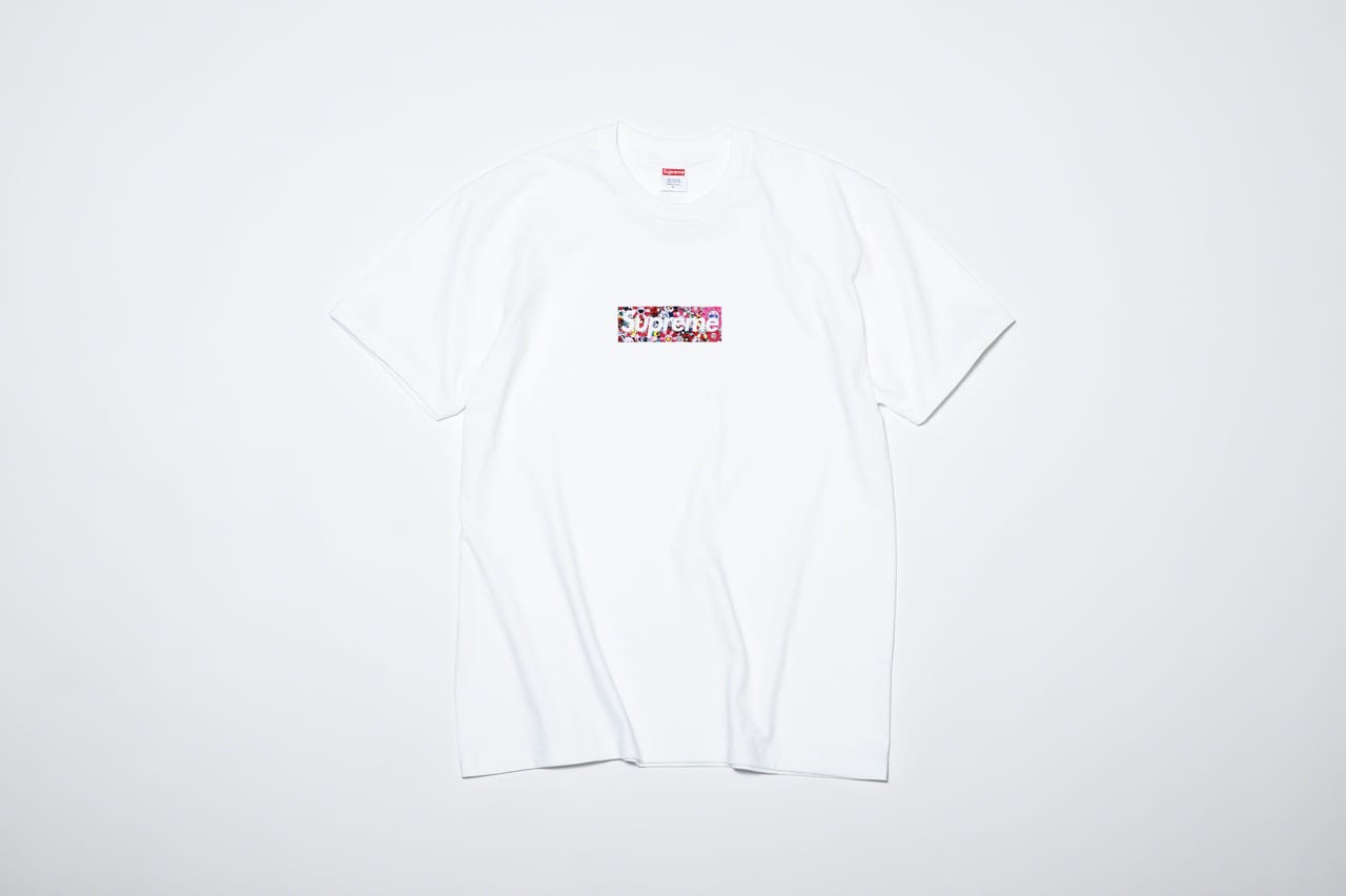 シュプリームが村上隆とのコラボによるボックスロゴTシャツを発売 