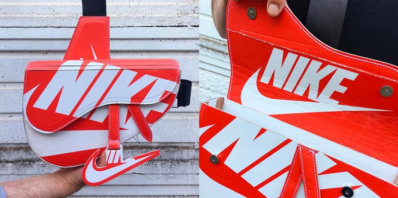 超貴重　レア　gallery dept　NIKE　再構築　リメイク　ボディバッグ ナイキのシューボックスを再構築したディオールサドルバッグが
