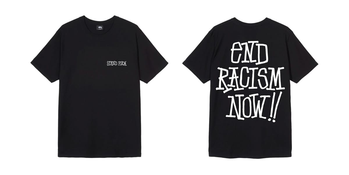 メンズ【限定品】Stussy end racism tee チャリティーTシャツ XL