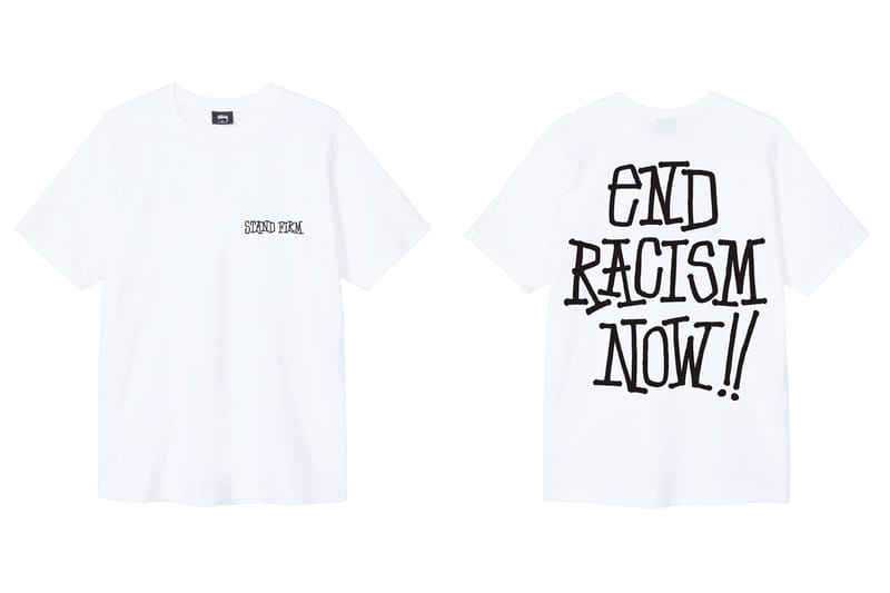 タグ付き未使用！米国購入！【Stussy 】End Racism Now!!  Tシャツ