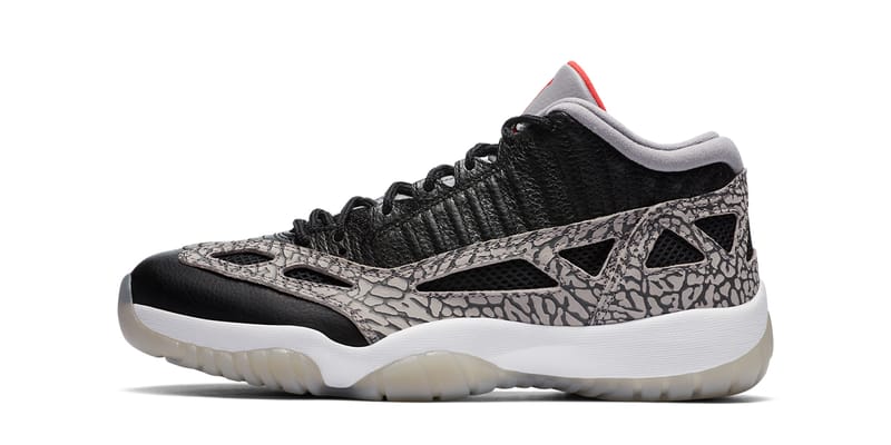 AJ3のエレファント柄をまとった Air Jordan 11 Low “Black Cement