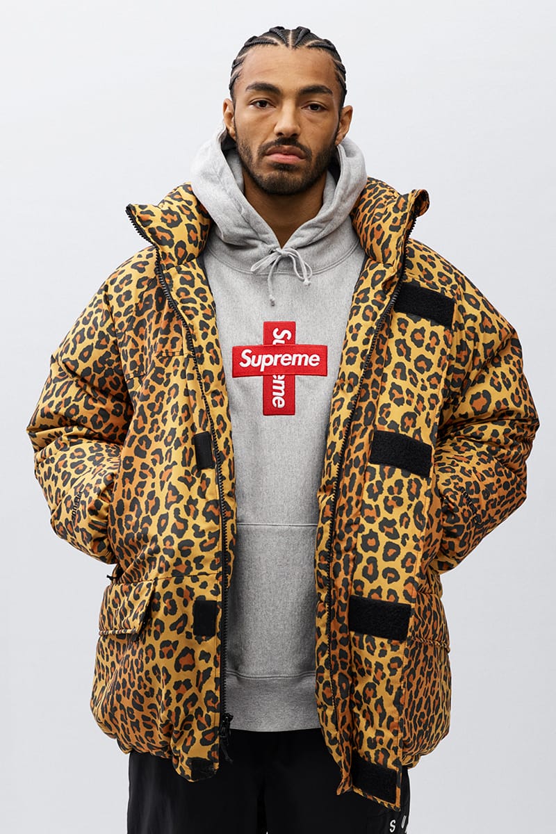 supreme レオパード ジャケット ボックスロゴ ジャケット パーカー-