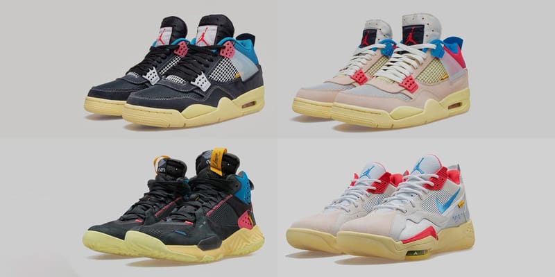 靴 UNION NIKE AIR JORDAN 4 RETRO SP GUAVA 楽天市場】NIKE AIR JORDAN 4 RETRO SP UNION guava ice/lt fusion red