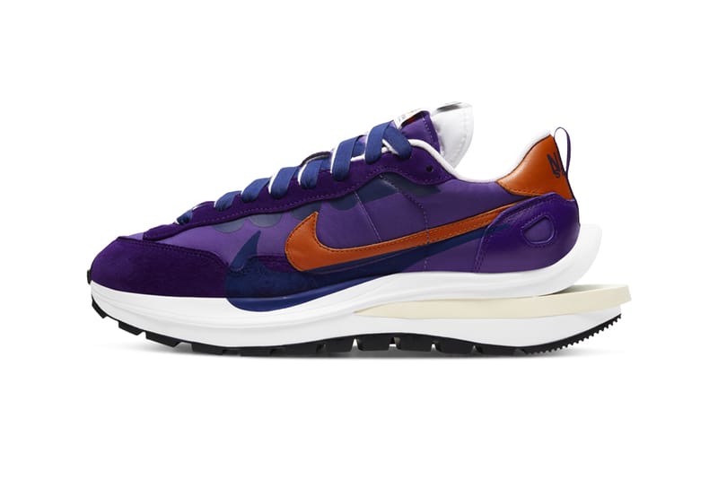 使用感がありますNIKE VAPORWAFFLF SACAI DARK LRIS パープル 紫