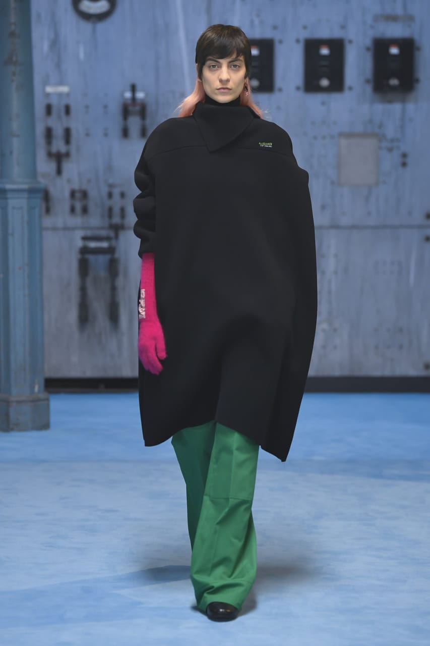 RAF SIMONS 21 aw look 41 collectionカラーブラック
