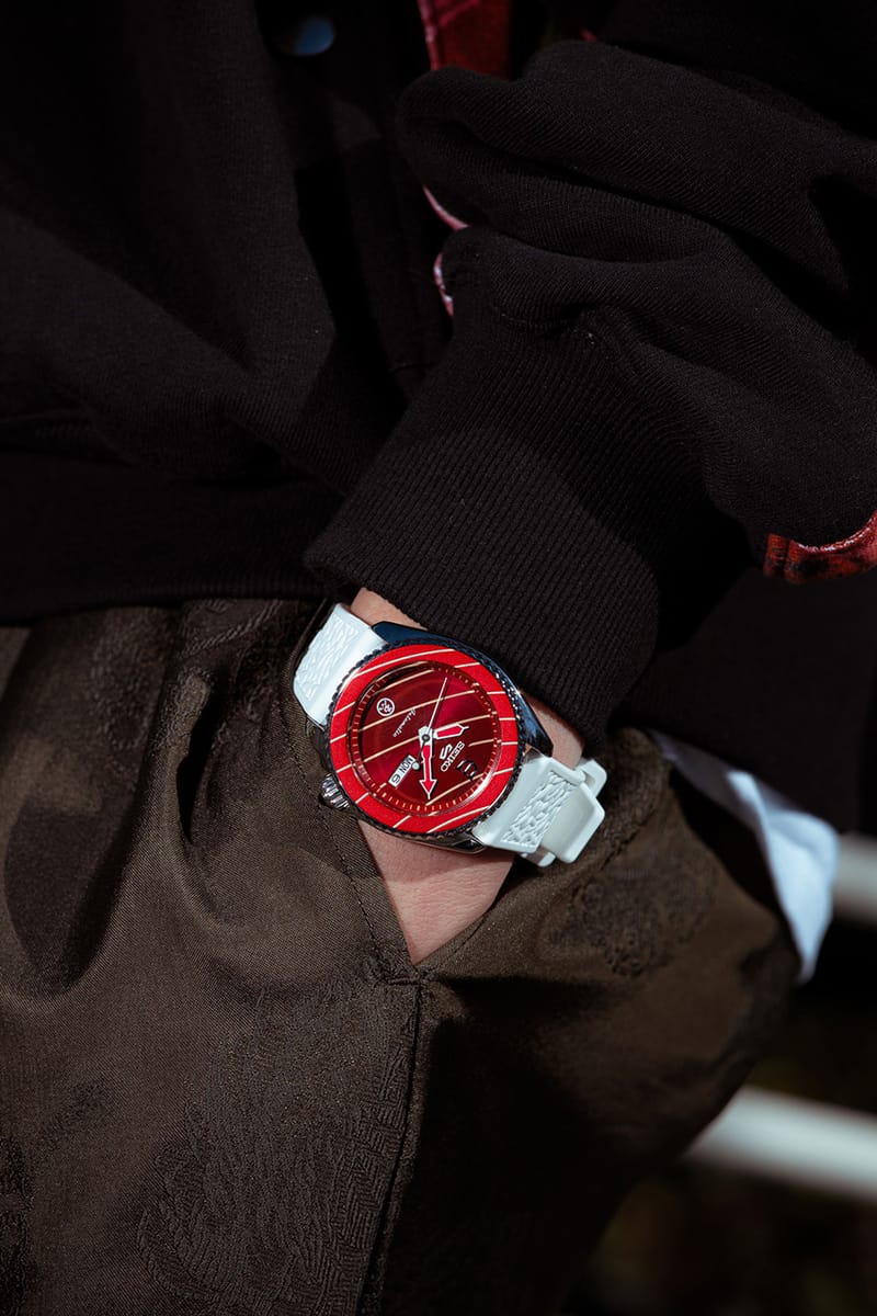 セイコー 5スポーツ「EVISEN SKATEBOARDS コラボレーション限定モデル」 発売日：2021年4月23日 SBSA105 世界限定700本  寿司 SUSHI - ブランド腕時計