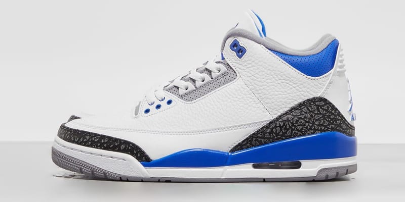 再び注目が集まる Air Jordan 3 から新色 “Racer Blue” が登場