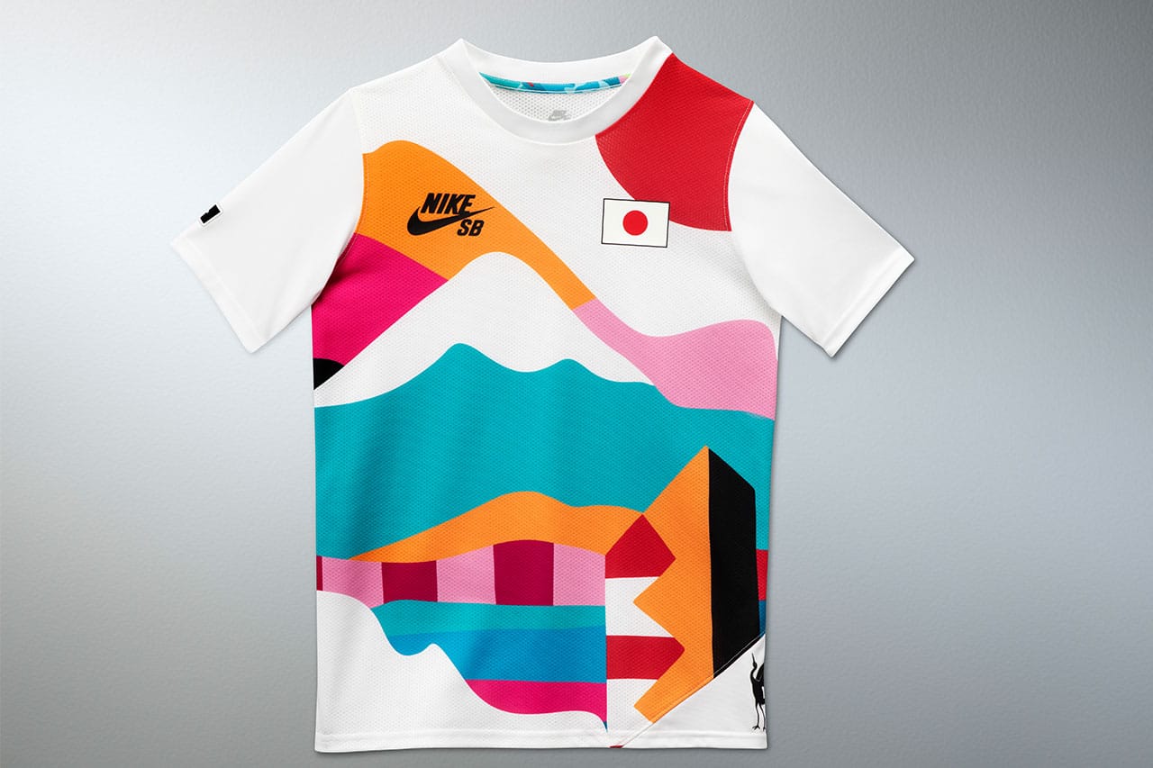 parra×NIKE SB 東京オリンピック スケートボード Tシャツ Ｌ