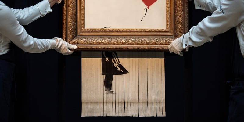 【最終価格】[希少]Rency Banksy　米国＄2札×3枚セット オークション直後に裁断されたバンクシーの作品が再びオークションに