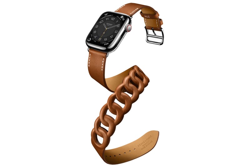 apple watch HERMES レザーバンド - 時計