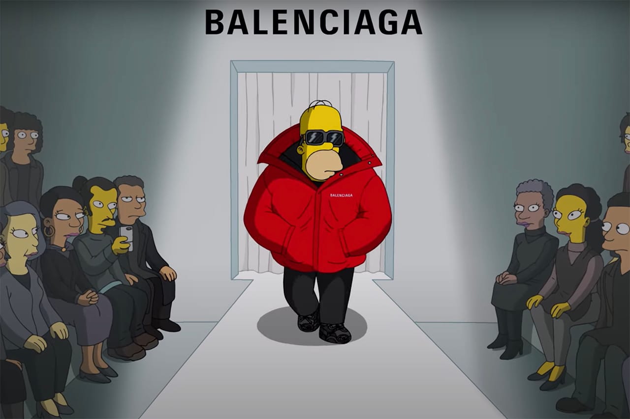 Balenciaga がアメリカの国民的アニメ『ザ・シンプソンズ』とのコラボ映像作品を発表