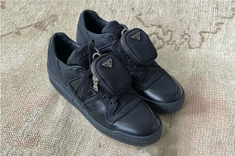 限定コラボ◆送料無料【PRADA×ADIDAS】フォーラムハイ ブラック アディダス フォー プラダ”の最新作フォーラム ローのディテール