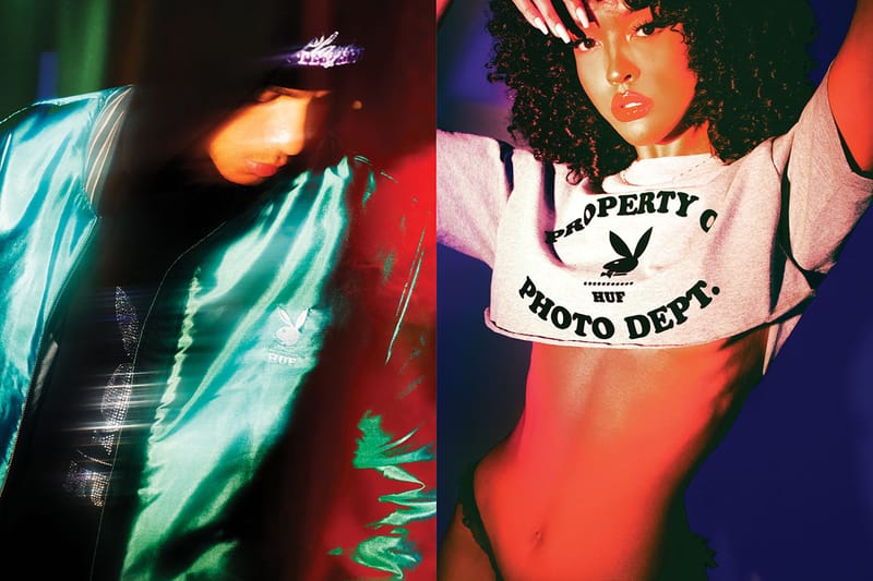 huf × playboy コラボ MA1 THUMBS UP] HUF × PLAYBOY | VHSMAG