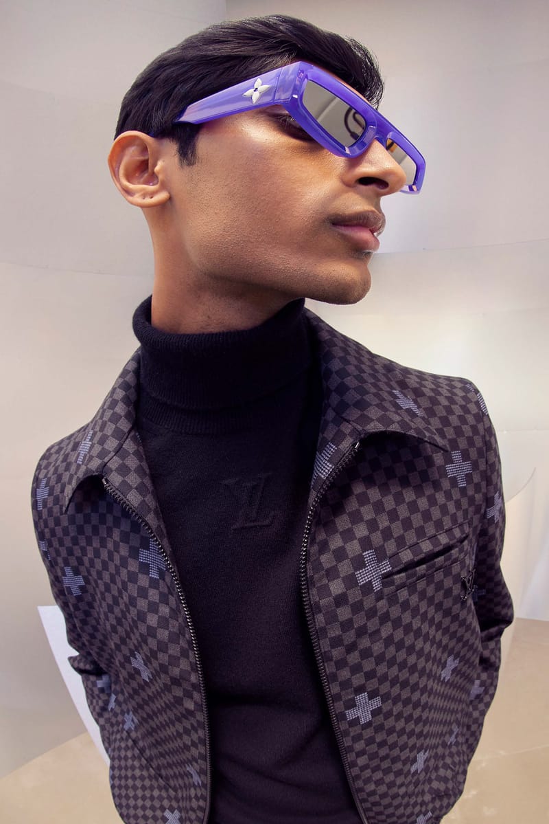 LOUIS VUITTON バケットハット ブラック パープル　2021 LOUIS VUITTON バケットハット ブラック パープル2021