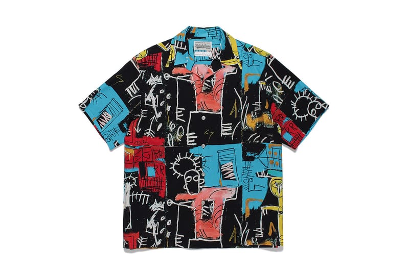 WACKO MARIAワコマリア JEAN MICHEL BASQUIAT S/S HAWAIIAN SHIRT (TYPE-2)ジャンミシェルバスキア半袖ハワイアンシャツ【M】【MSHA71813】