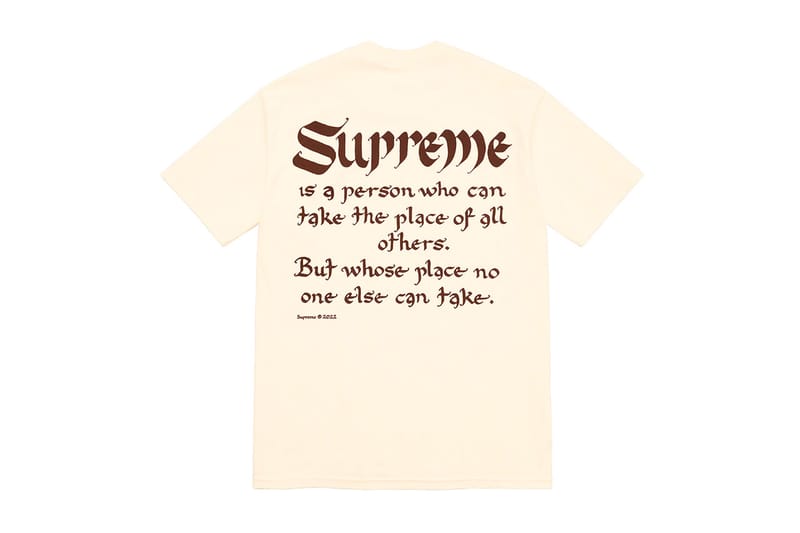 シュプリームが2022年春シーズンのTシャツコレクションを発表