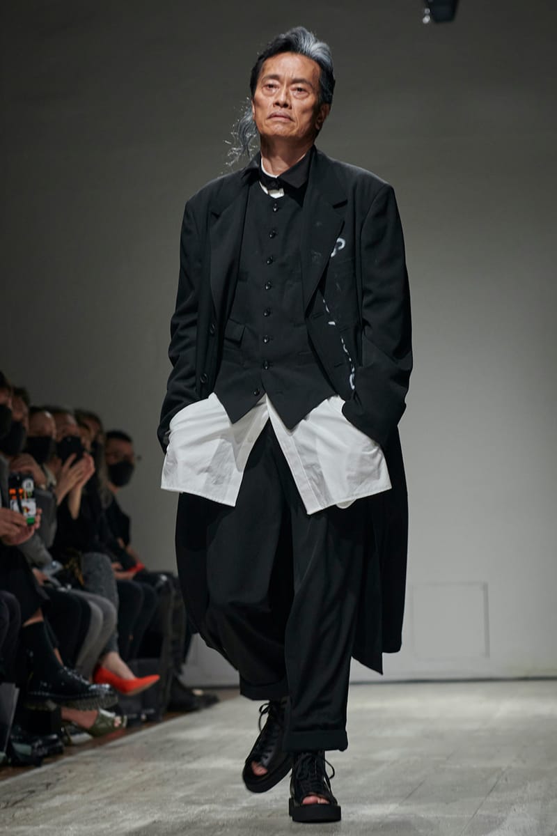 送関込 ヨウジヤマモト2023SS LOOK15 ブルーリネンパンツ