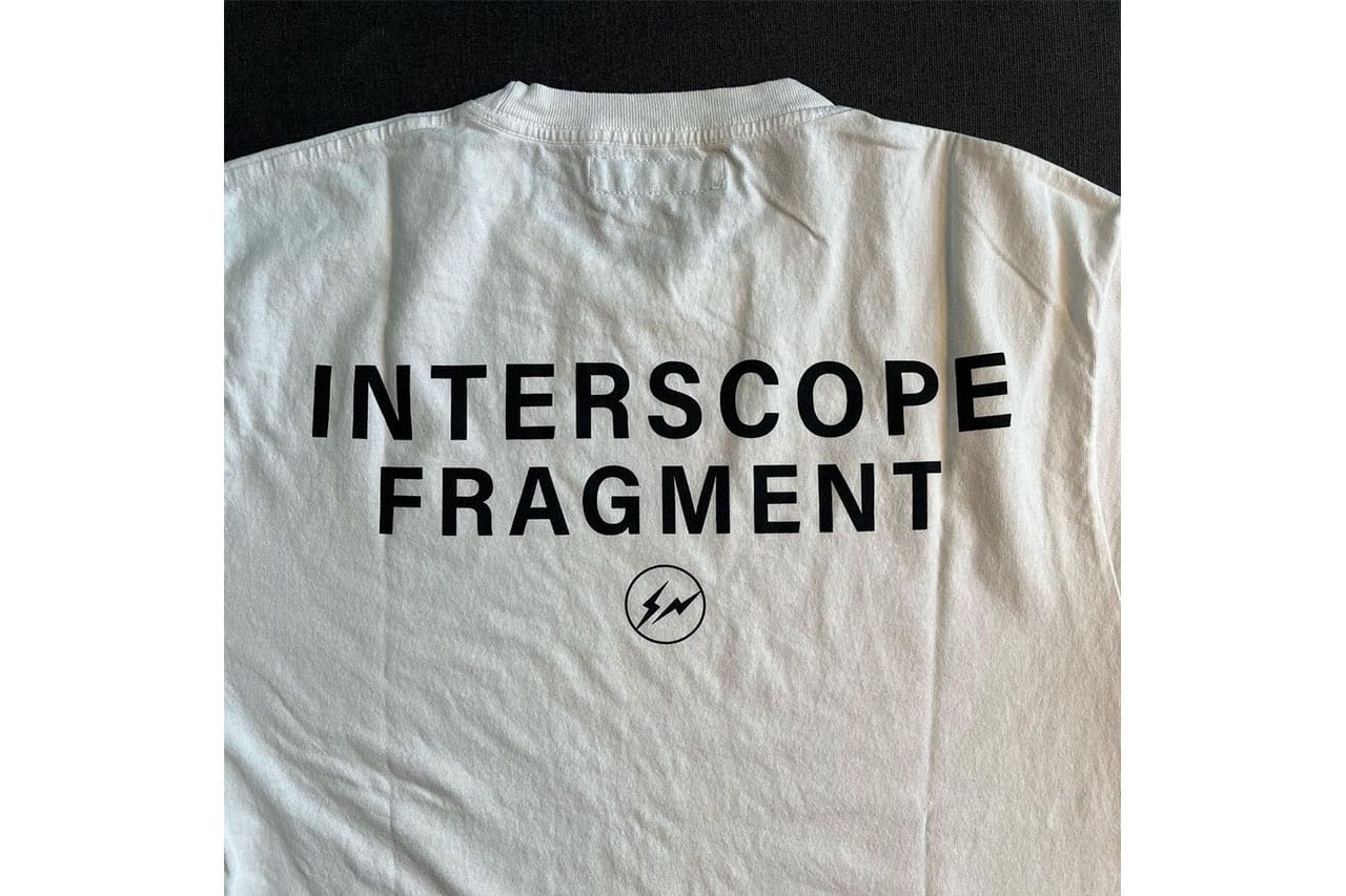 藤原ヒロシが fragment design x Interscope Records のコラボアイテム