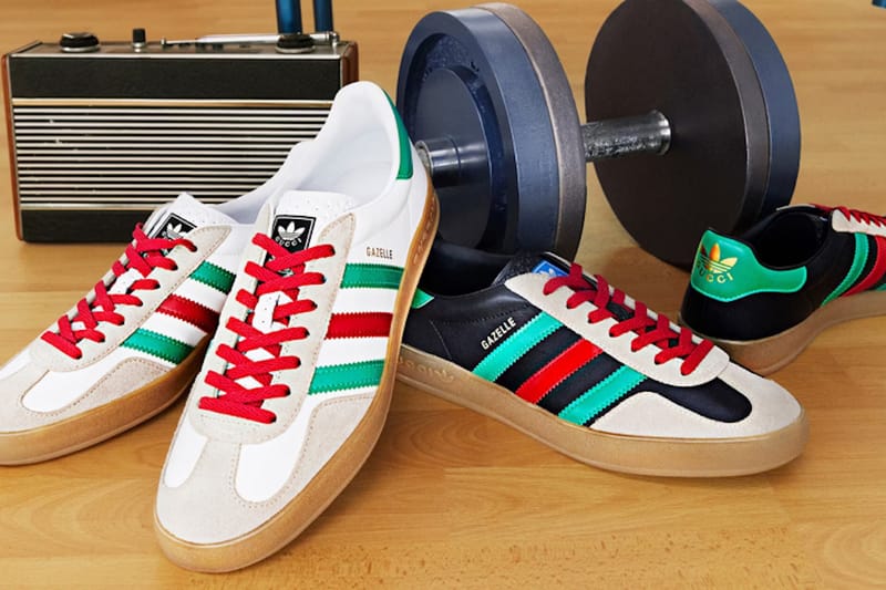 GUCCI adidas スニーカー ガゼル - スニーカー