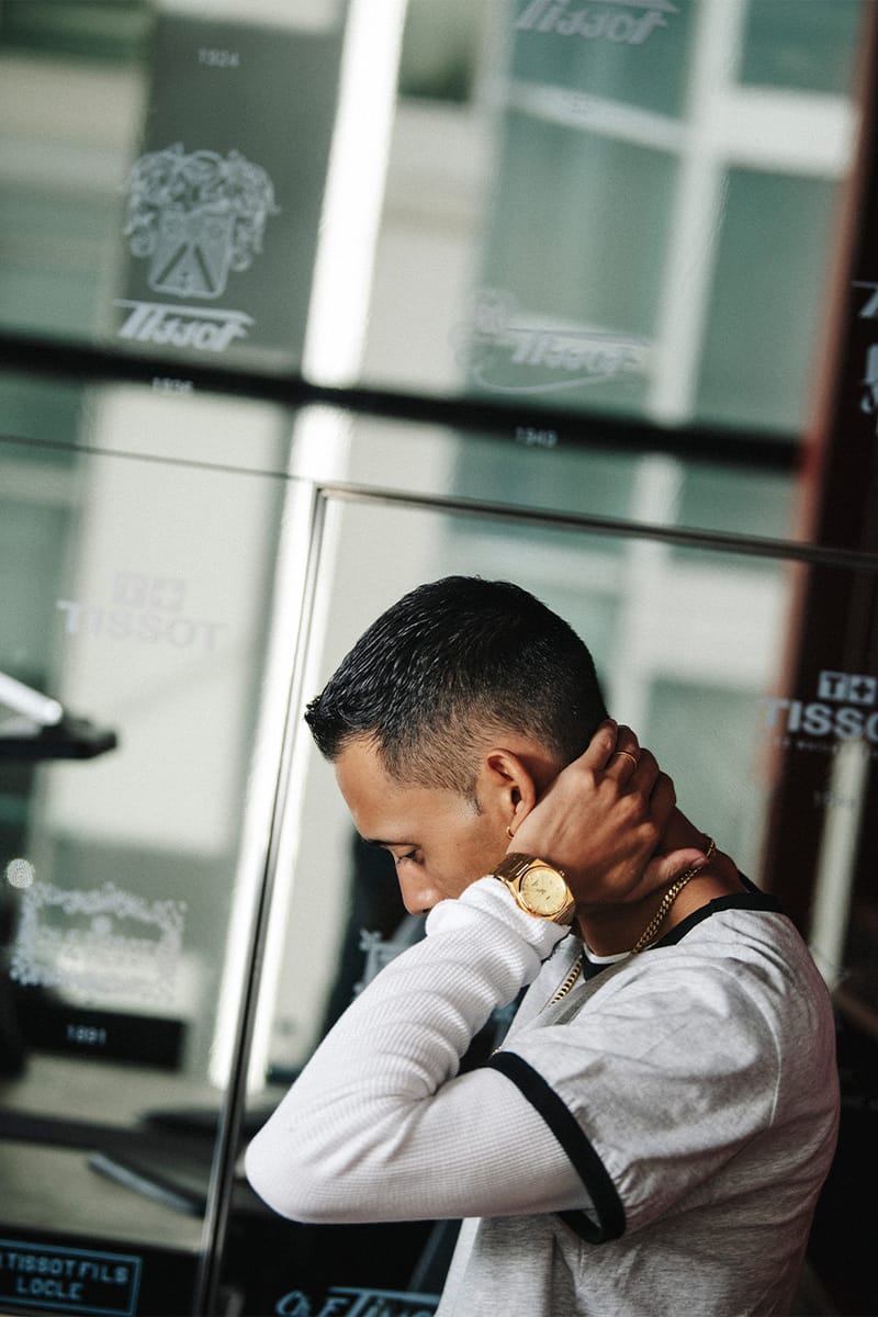 大阪・心斎橋にオープンした TISSOT の新店舗にラッパー IO が特別来店