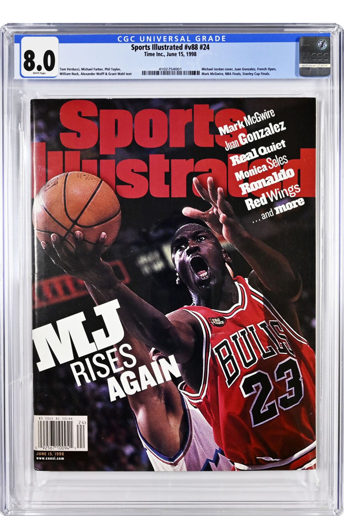 MJの98年NBAファイナル着用ジャージが14億円超えで落札される 