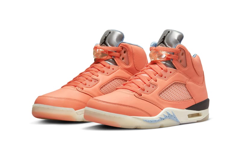 DJ Khaled Nike Air Jordan 5 CrimsonBliss靴全体の写真をお願いします