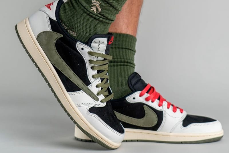 travis scott olive air jordan one low安心鑑定できますでしょうか