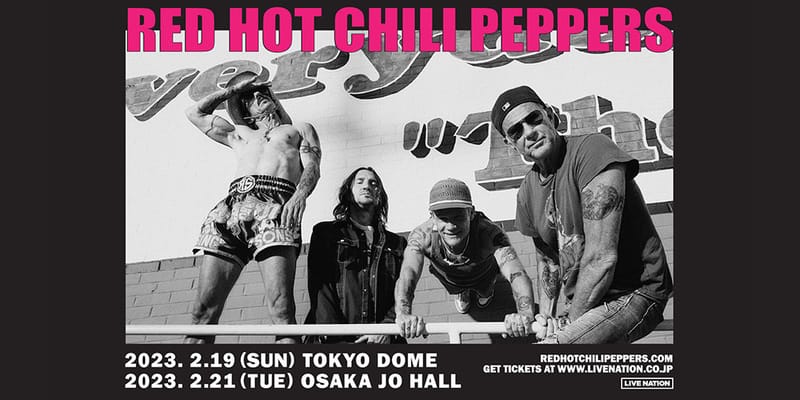 Red Hot Chili Peppers の約16年ぶりとなる単独来日公演が開催決定