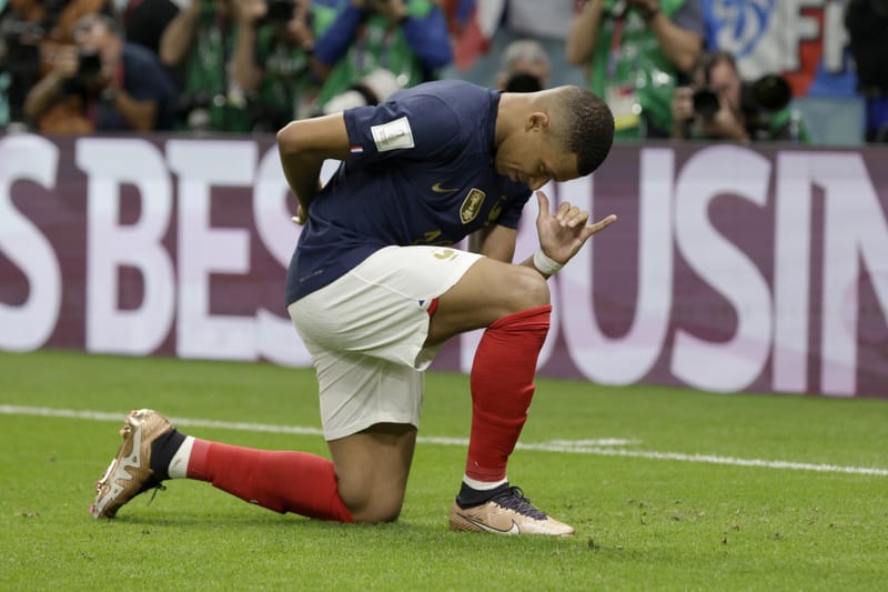 2022 W杯ランキング キリアン・エムバペが 5得点で単独トップ