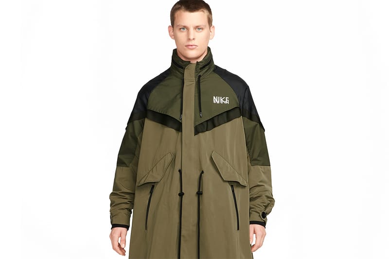 Sacai サカイ ジャケット 22AW 22-03100M × NIKE ナイキ Trench Jacket トレンチ ジャケット コート カーキ系【極上美品】