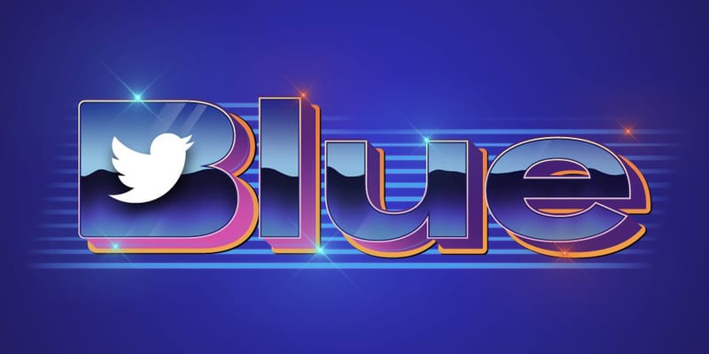 ツイッターブルー認証が80年代インスパイアの新ロゴをひっさげ復活