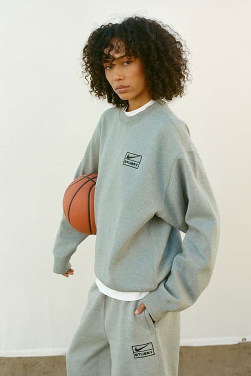 Stussy x Nike ステューシー x ナイキ フリース クルー グレー