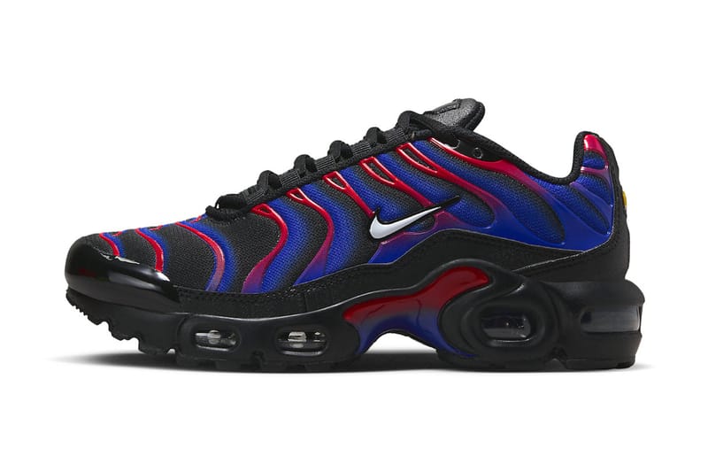 Nike air max plus red and blue on sale