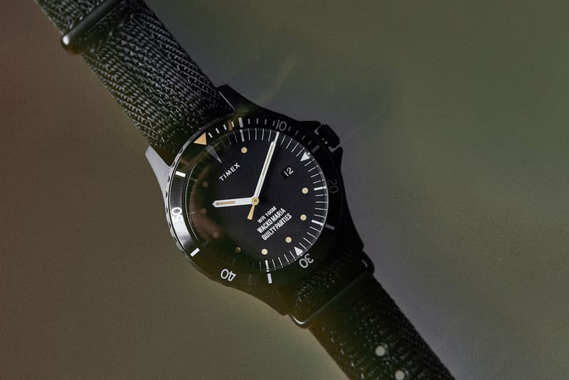 WACKO MARIA END.  TIMEX Navi 38 ワンカラーレオパード柄のバンドのみ使用