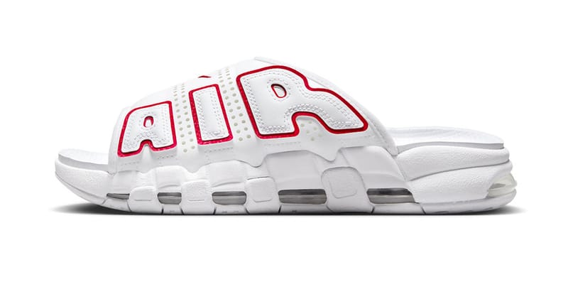 Nike Air More Uptempo Slide から新色 “White/Red” が登場か