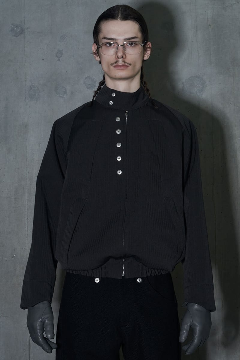 Omar Afridi オマールアフリディ イギリス製 A TROUSERS BLACK MELTON