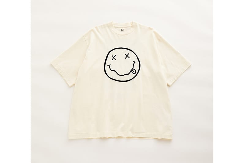 ブラームス ルーツストック Bluhms ROOTSTOCK Ｔシャツ 23AW ADAM ET ROPE アダムエロぺ  NIRVANA ニルヴァーナ BROOTS23FAER02 Print Tee フォトプリント 半袖 Tシャツ アイボリー 4【新古品】【未使用】