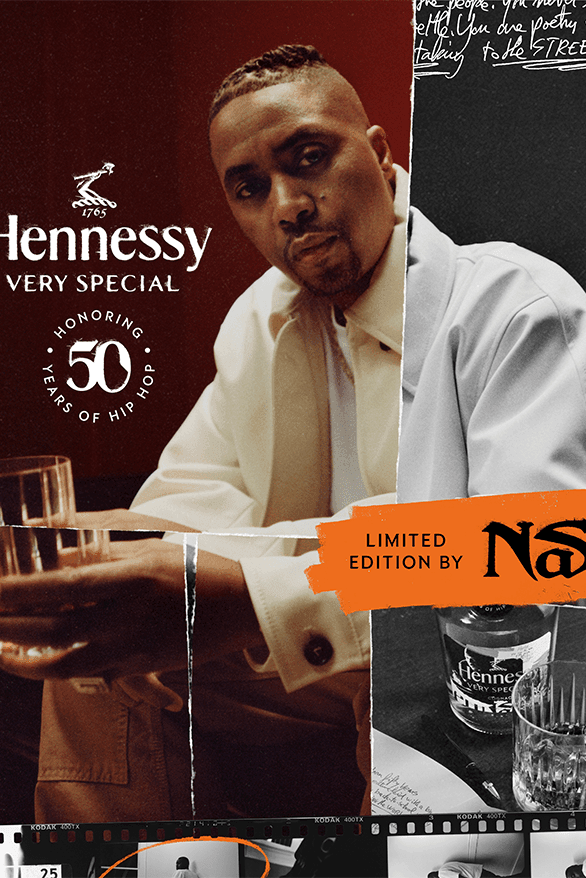 ヘネシーがヒップホップ誕生50周年を記念して Nas とのコラボボトルを ヘネシーがヒップホップ誕生50周年を記念して Nas とのコラボボトルを