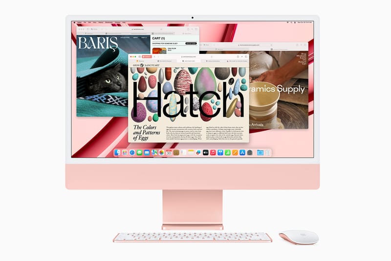 Apple 2023 最新版iMac M3チップ搭載 グリーン 【動画編集