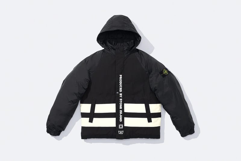 通販売※送料込 supreme Stone Island Hooded 黒 M パーカー