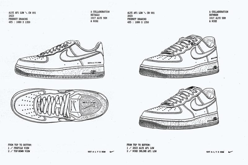 アリクス x ナイキ エア フォース 1 ローの国内発売情報が解禁