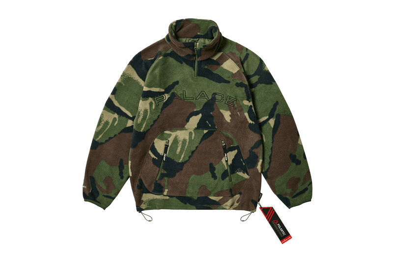 palace skateboards パレス迷彩フリースフルジップS palace skateboards パレス迷彩フリースフルジップS