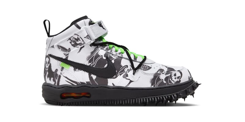 Off-White™ x Nike Air Force 1 Mid から伝説的1足の “Grim Reaper ...