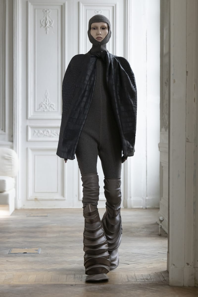 04FW QUEEN Rick Owens リックオウエンス　リブ編み レギンス 04FW QUEEN Rick Owens リックオウエンスリブ編み レギンス