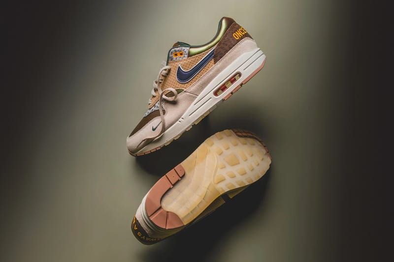 Nike air max 1 hombre dorados on sale